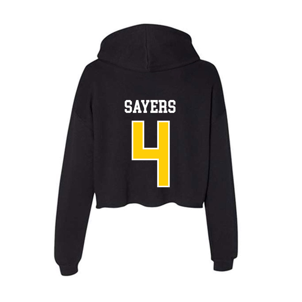 Michigan Tech - NCAA Women's Soccer : Abbey Sayers - Women's Crop Fleece Hoodie-1