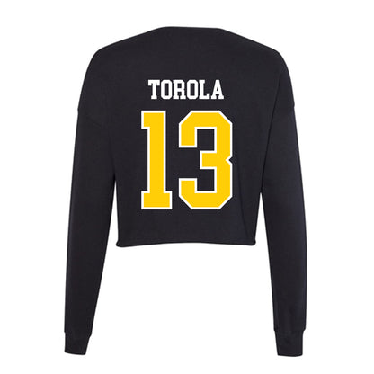 Michigan Tech - NCAA Women's Volleyball : Madelyn Torola - Women's Cropped Crew Fleece-1