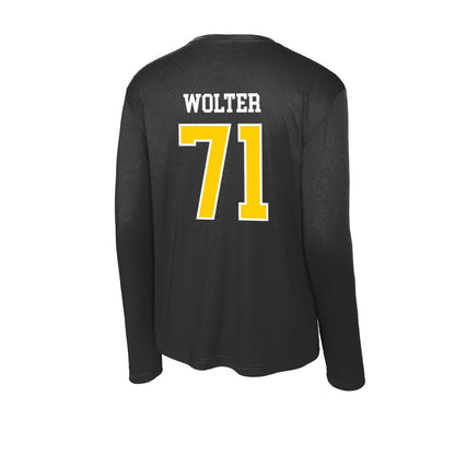 Michigan Tech - NCAA Football : Mason Wolter - Activewear Long Sleeve T-Shirt-1