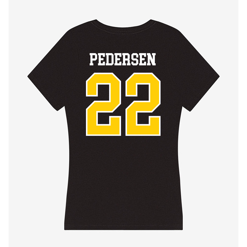Michigan Tech - NCAA Men's Ice Hockey : Marcus Pedersen - Women's V-Neck T-Shirt-1