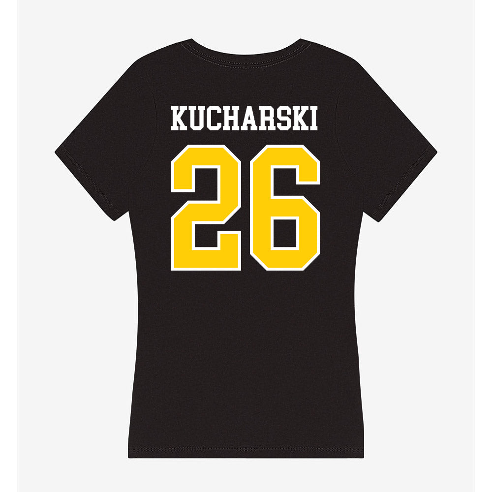 Michigan Tech - NCAA Football : Avery Kucharski - Women's V-Neck T-Shirt-1