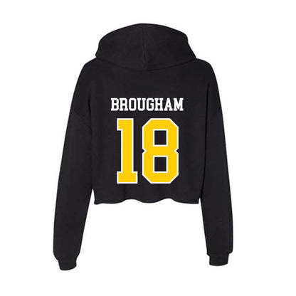Michigan Tech - NCAA Women's Soccer : Melanie Brougham - Women's Crop Fleece Hoodie-1