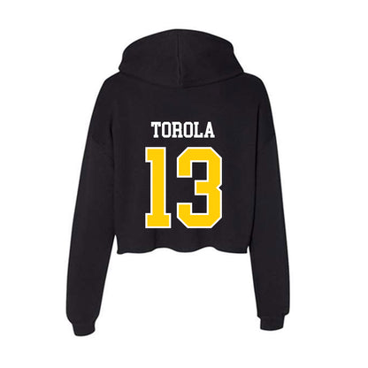 Michigan Tech - NCAA Women's Volleyball : Madelyn Torola - Women's Crop Fleece Hoodie-1