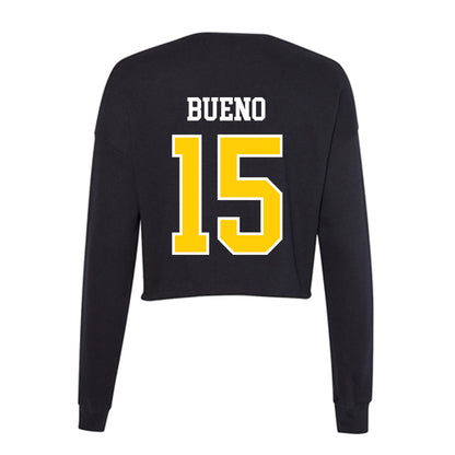 Michigan Tech - NCAA Football : Alex Bueno - Women's Cropped Crew Fleece-1