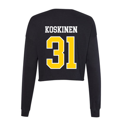 Michigan Tech - NCAA Women's Soccer : Karli Koskinen - Women's Cropped Crew Fleece-1