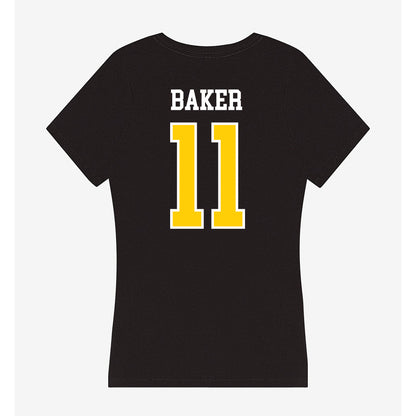 Michigan Tech - NCAA Men's Ice Hockey : Owen Baker - Women's V-Neck T-Shirt-1