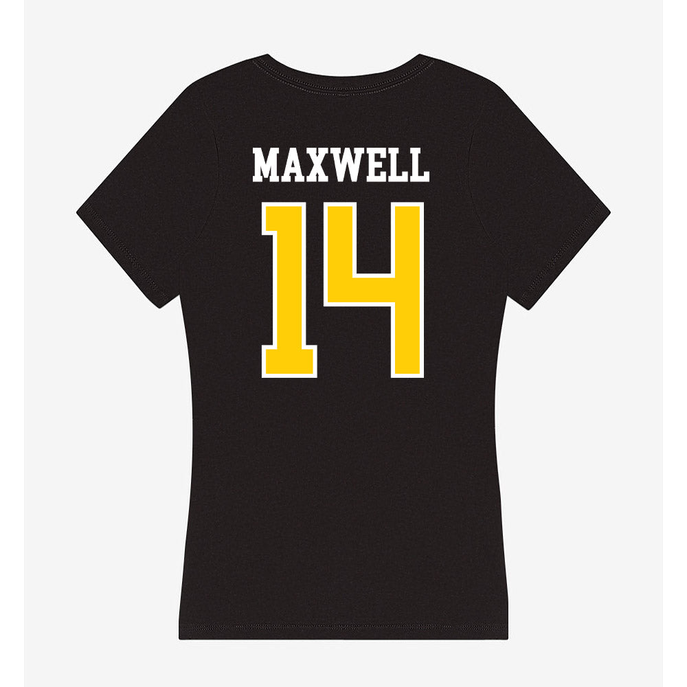 Michigan Tech - NCAA Women's Basketball : Kaitlyn Maxwell - Women's V-Neck T-Shirt-1