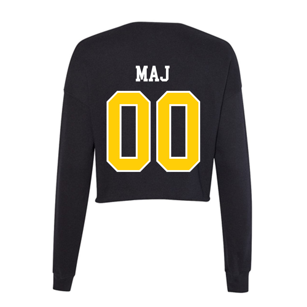 Michigan Tech - NCAA Football : Max Maj - Women's Cropped Crew Fleece-1