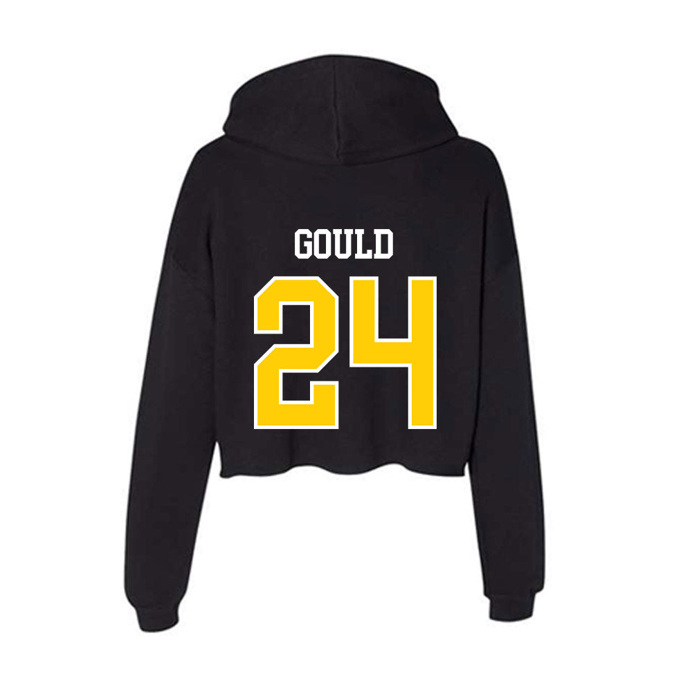 Michigan Tech - NCAA Men's Ice Hockey : Rylan Gould - Women's Crop Fleece Hoodie-1