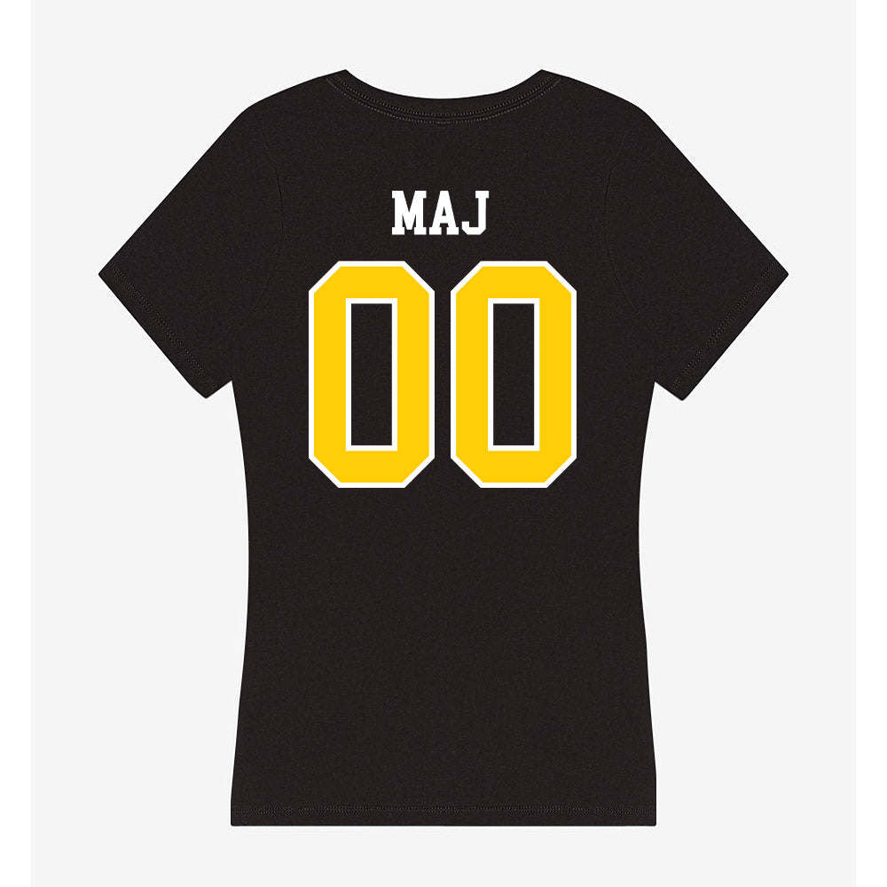 Michigan Tech - NCAA Football : Max Maj - Women's V-Neck T-Shirt-1