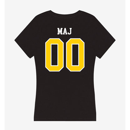 Michigan Tech - NCAA Football : Max Maj - Women's V-Neck T-Shirt-1