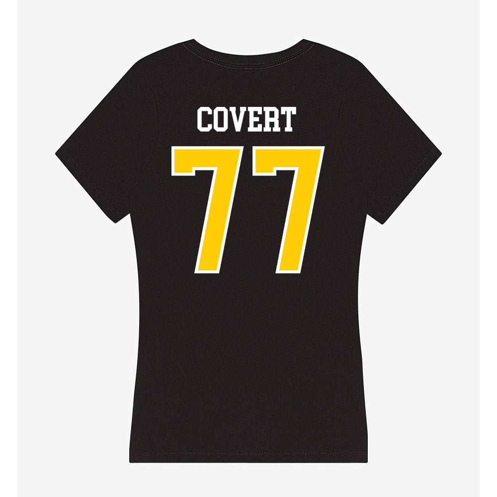 Michigan Tech - NCAA Football : Andrew Covert - Women's V-Neck T-Shirt-1