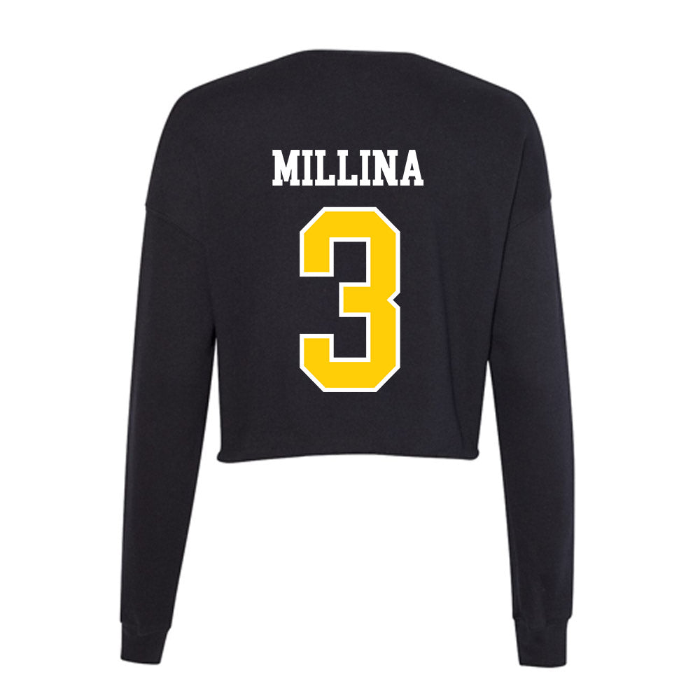 Michigan Tech - NCAA Women's Soccer : Allie Millina - Women's Cropped Crew Fleece-1