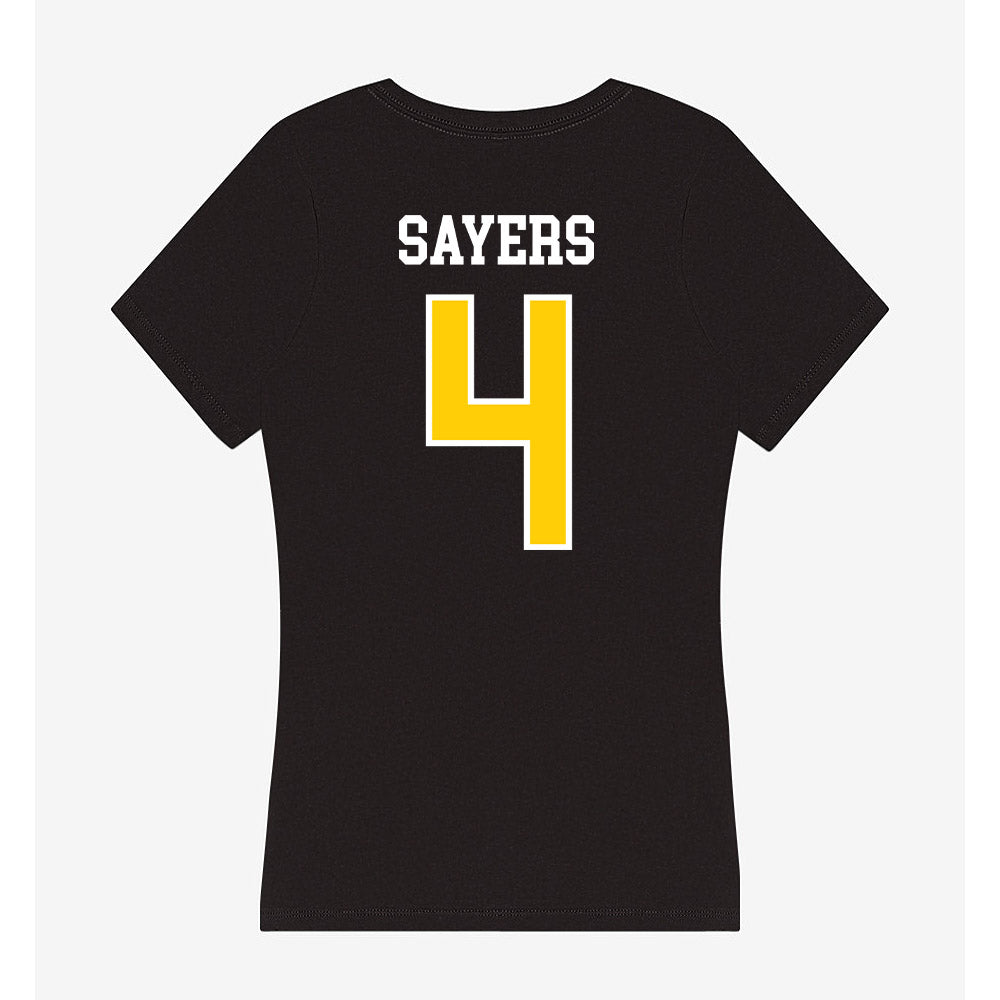 Michigan Tech - NCAA Women's Soccer : Abbey Sayers - Women's V-Neck T-Shirt-1