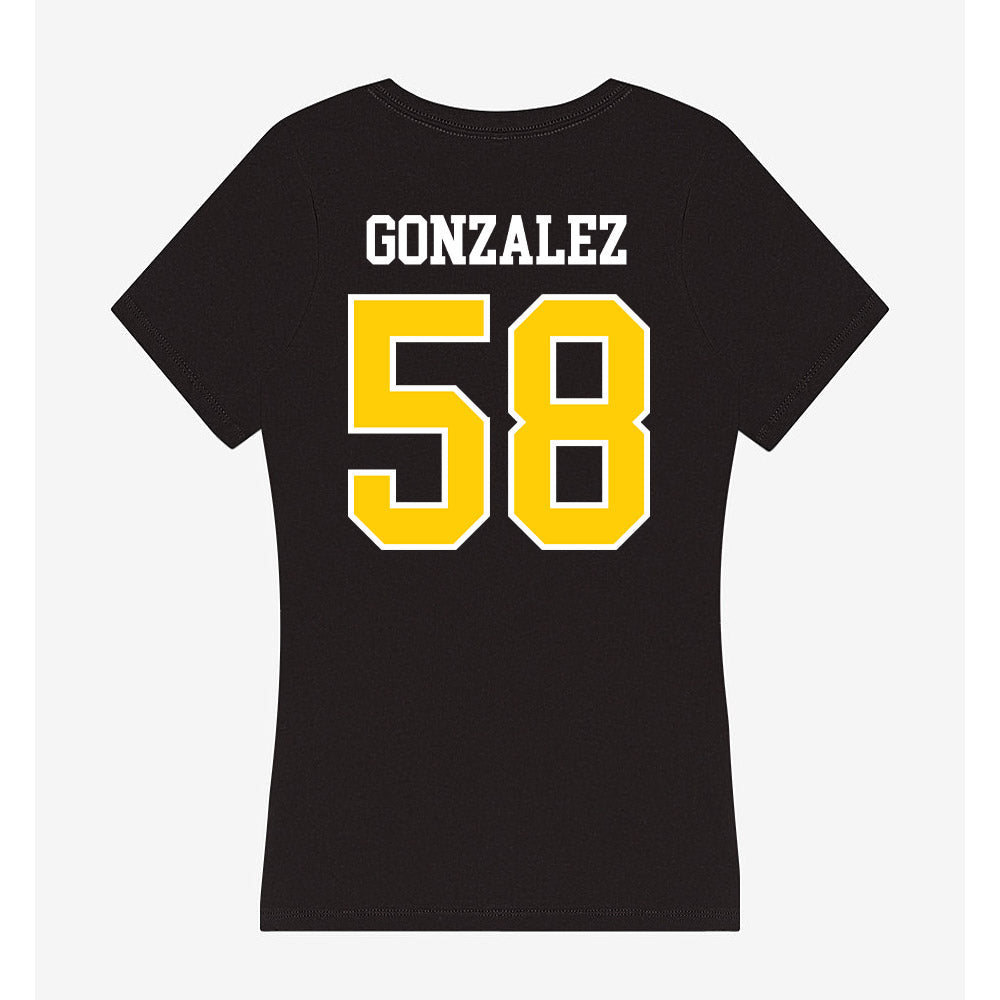 Michigan Tech - NCAA Football : Adrian Gonzalez - Women's V-Neck T-Shirt-1