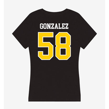 Michigan Tech - NCAA Football : Adrian Gonzalez - Women's V-Neck T-Shirt-1