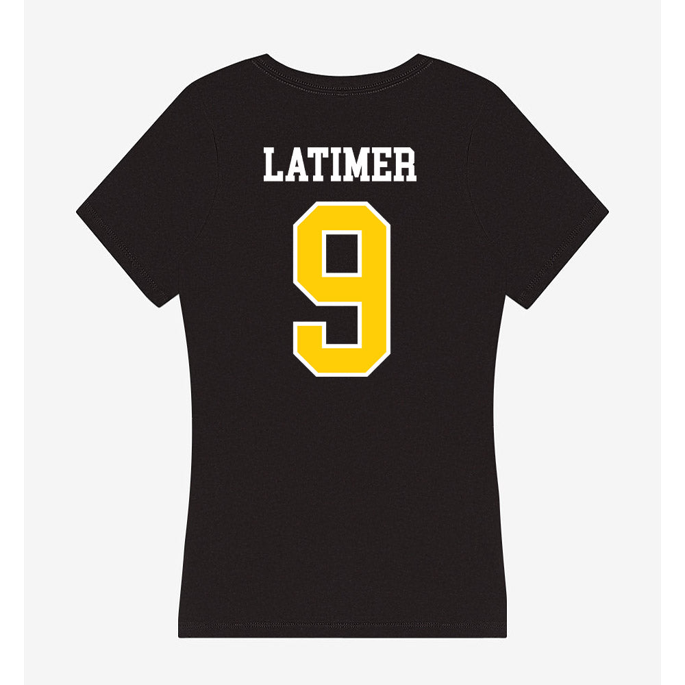 Michigan Tech - NCAA Men's Ice Hockey : Carson Latimer - Women's V-Neck T-Shirt-1