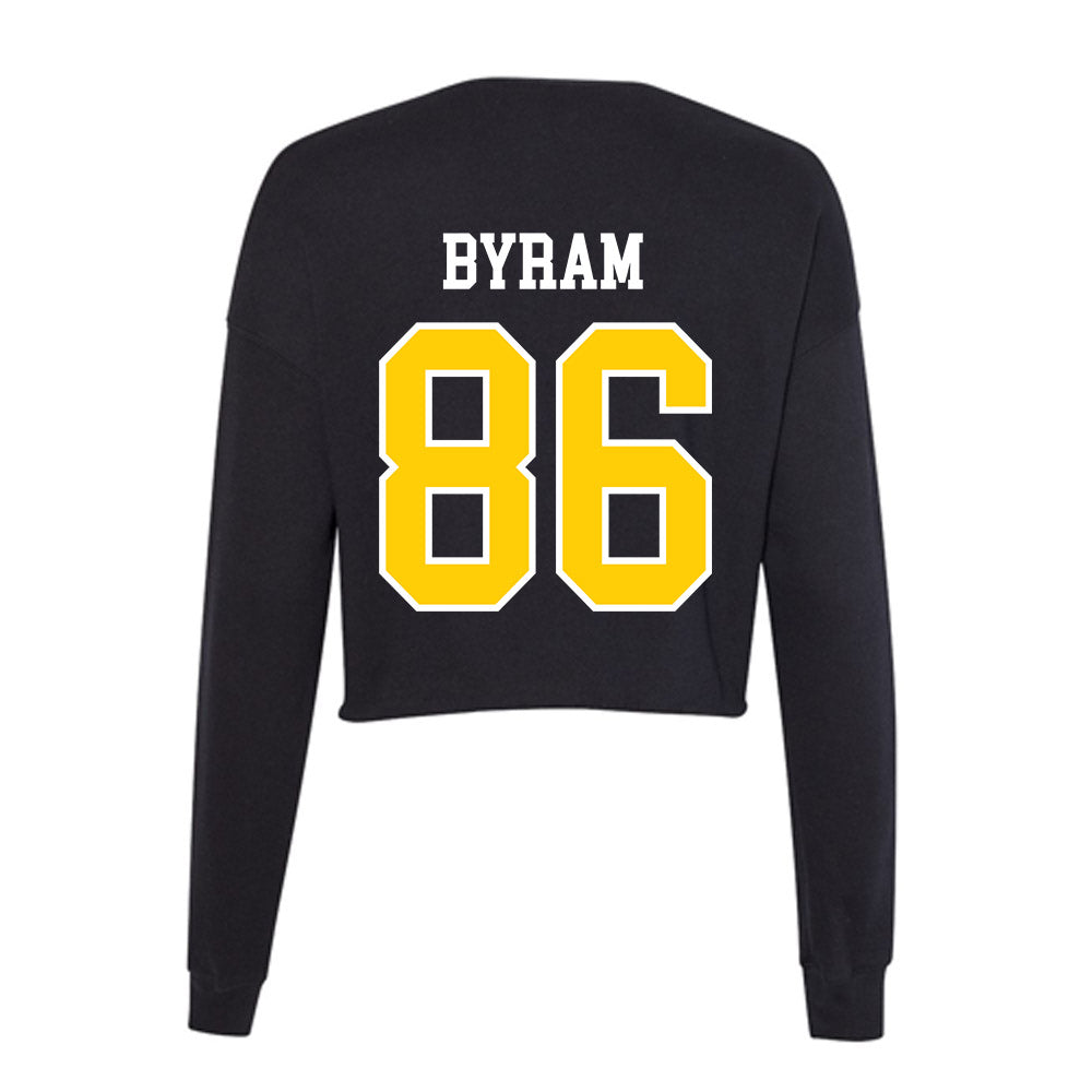 Michigan Tech - NCAA Football : Connor Byram - Women's Cropped Crew Fleece-1