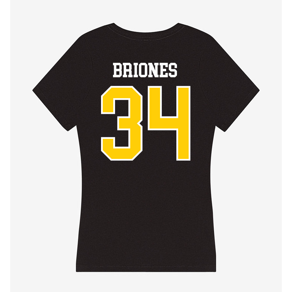 Michigan Tech - NCAA Football : Connor Briones - Women's V-Neck T-Shirt-1