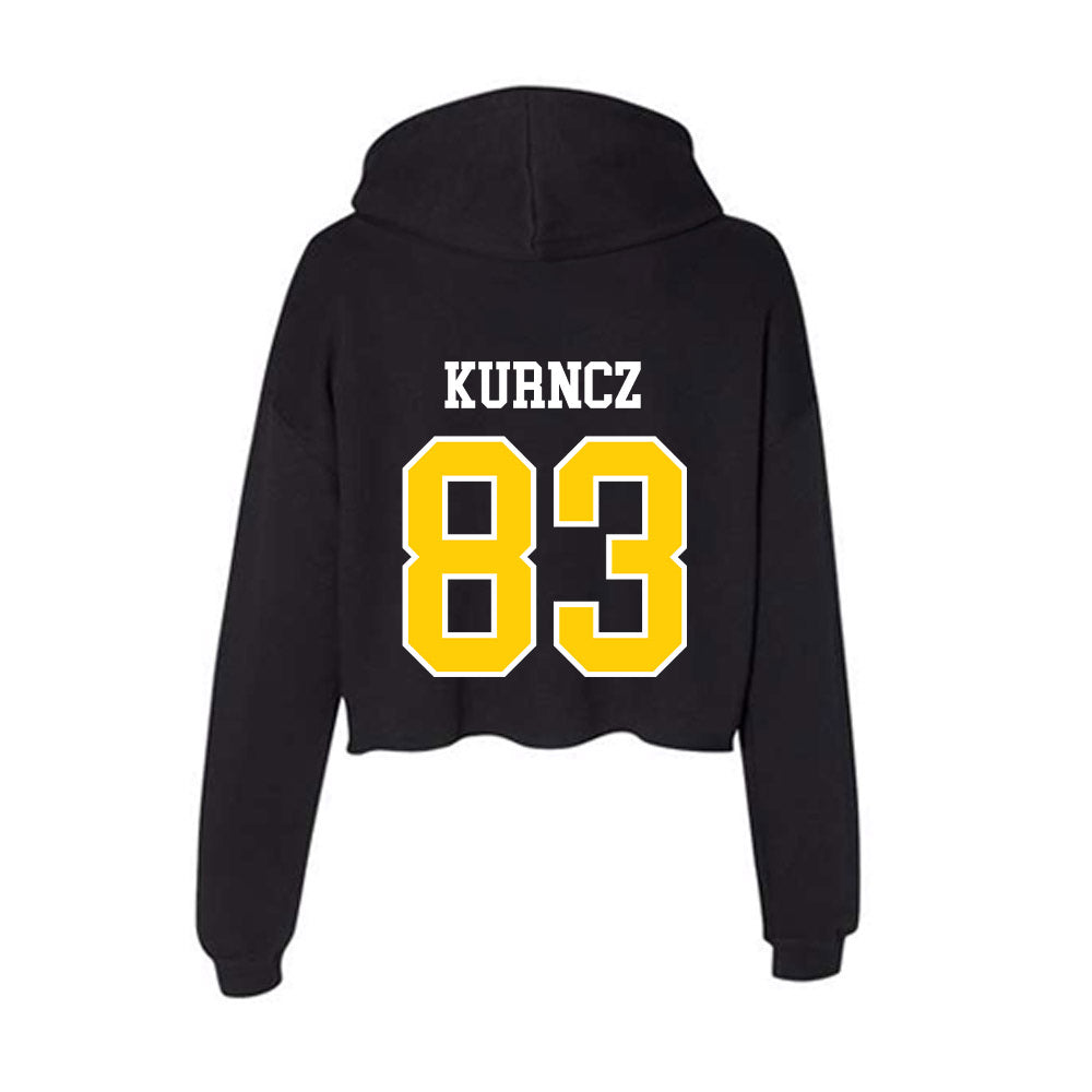 Michigan Tech - NCAA Football : Bryce Kurncz - Women's Crop Fleece Hoodie-1