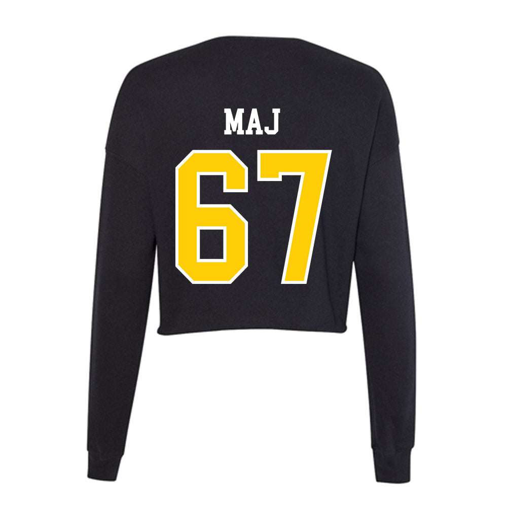 Michigan Tech - NCAA Football : Max Maj - Women's Cropped Crew Fleece-1
