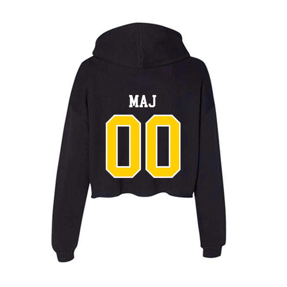 Michigan Tech - NCAA Football : Max Maj - Women's Crop Fleece Hoodie-1