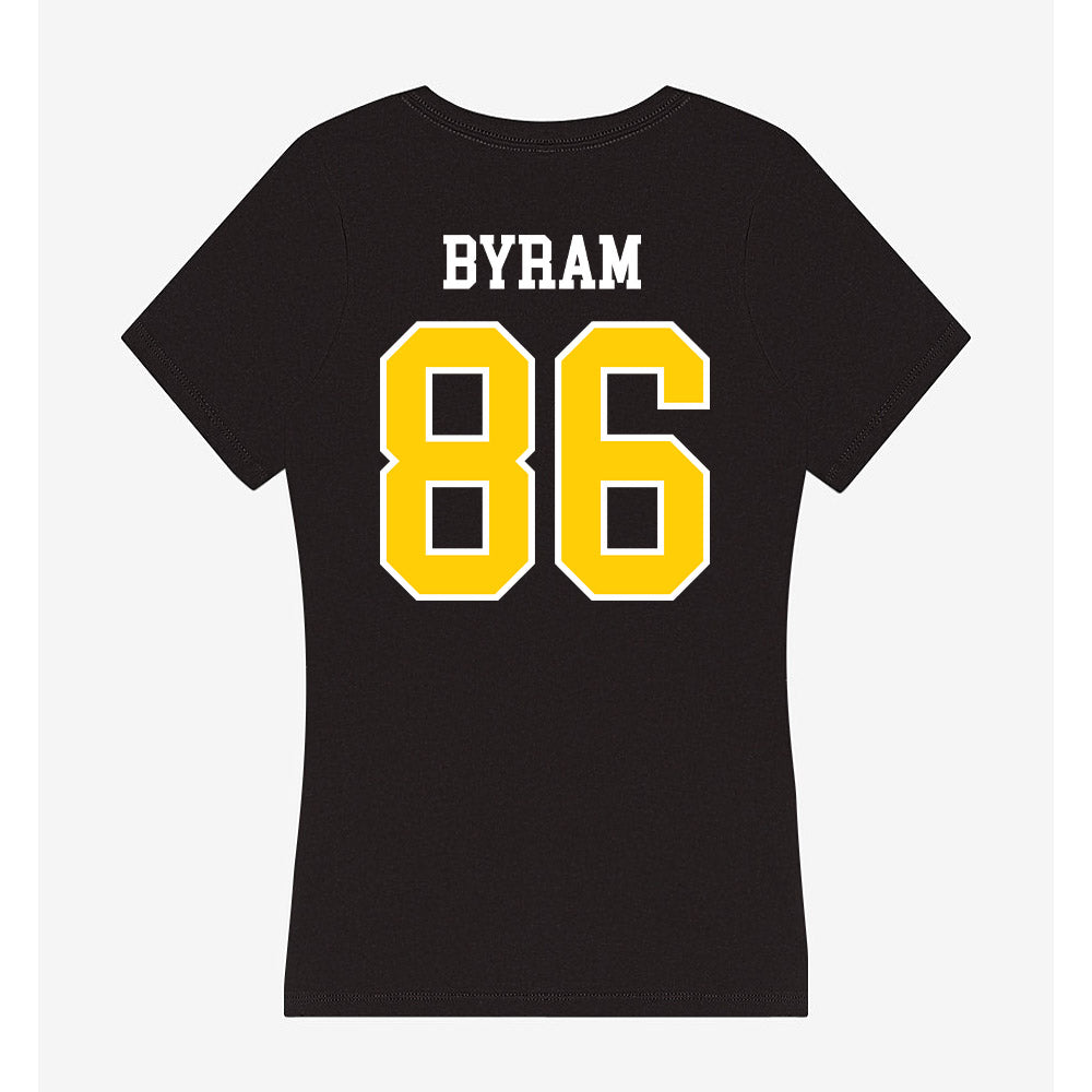 Michigan Tech - NCAA Football : Connor Byram - Women's V-Neck T-Shirt-1