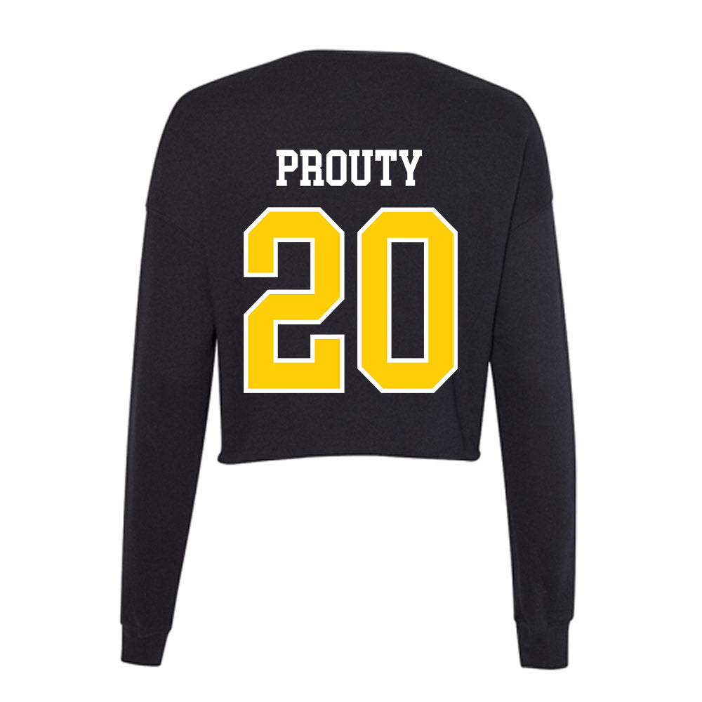 Michigan Tech - NCAA Men's Ice Hockey : Joe Prouty - Women's Cropped Crew Fleece-1