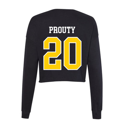 Michigan Tech - NCAA Men's Ice Hockey : Joe Prouty - Women's Cropped Crew Fleece-1