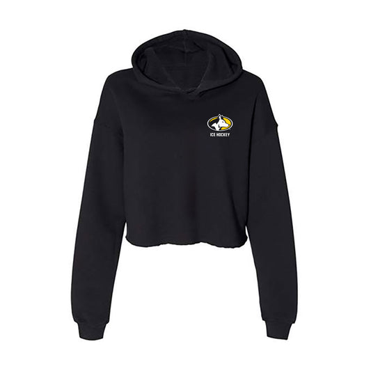 Michigan Tech - NCAA Men's Ice Hockey : Matthew Campbell - Women's Crop Fleece Hoodie-0