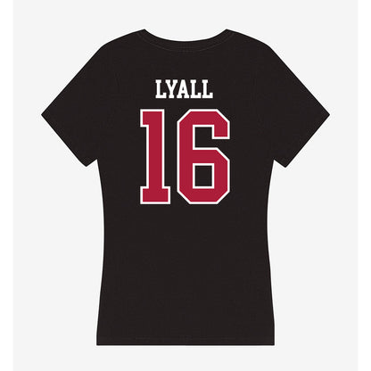 LMU - NCAA Baseball : Jake Lyall - Women's V-Neck T-Shirt-1