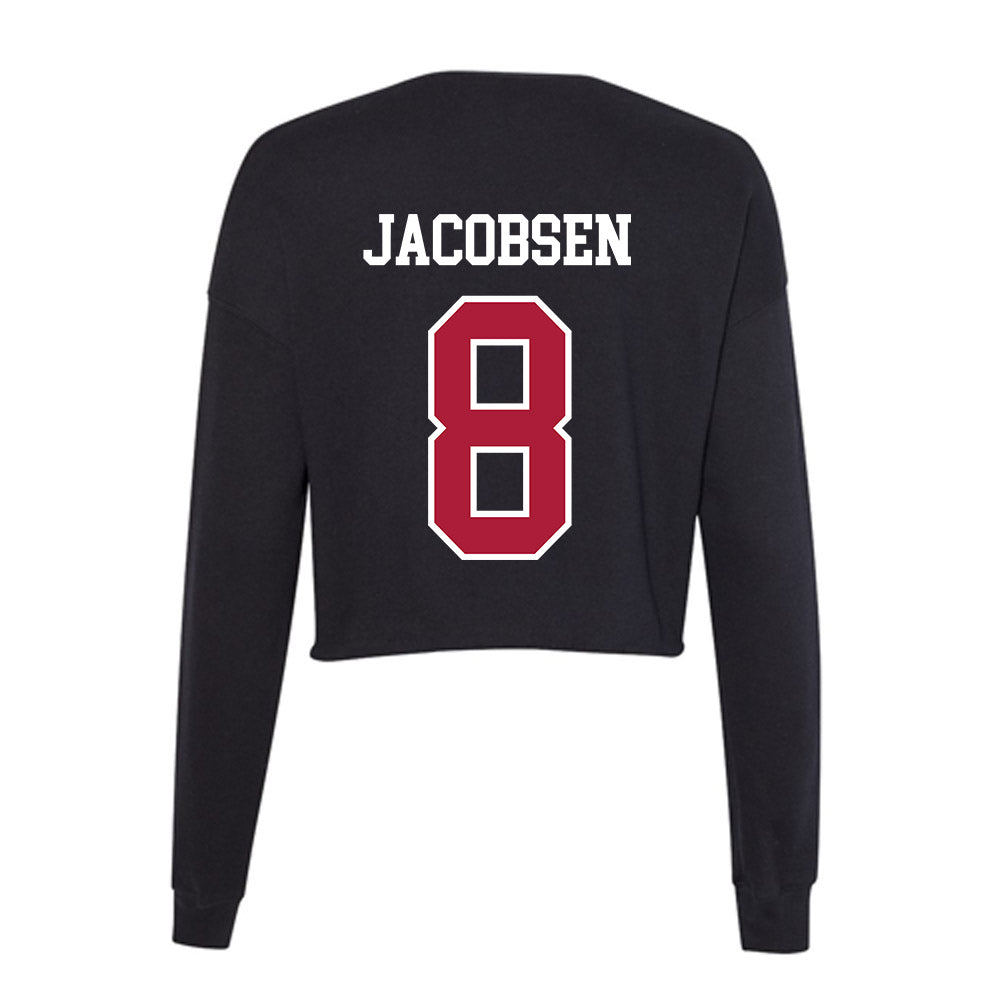 LMU - NCAA Baseball : Gavin Jacobsen - Women's Cropped Crew Fleece-1
