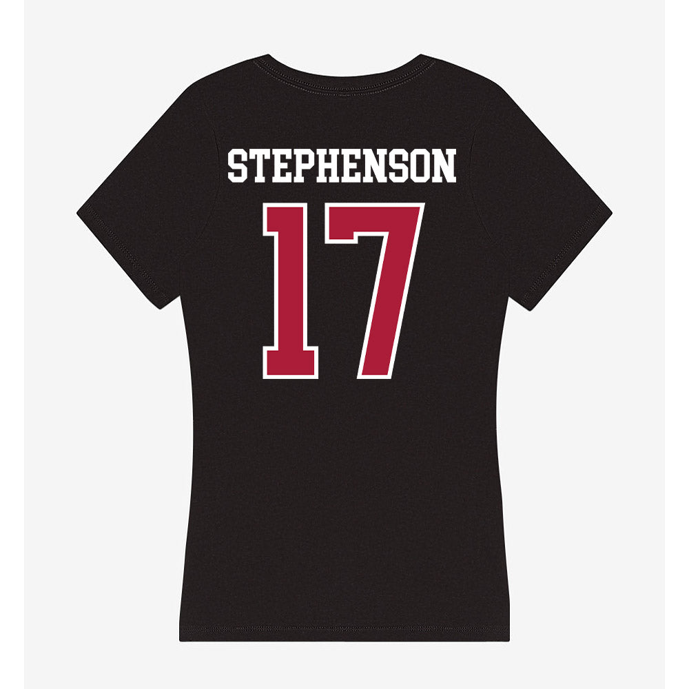 LMU - NCAA Women's Volleyball : Sophie Stephenson - Women's V-Neck T-Shirt-1