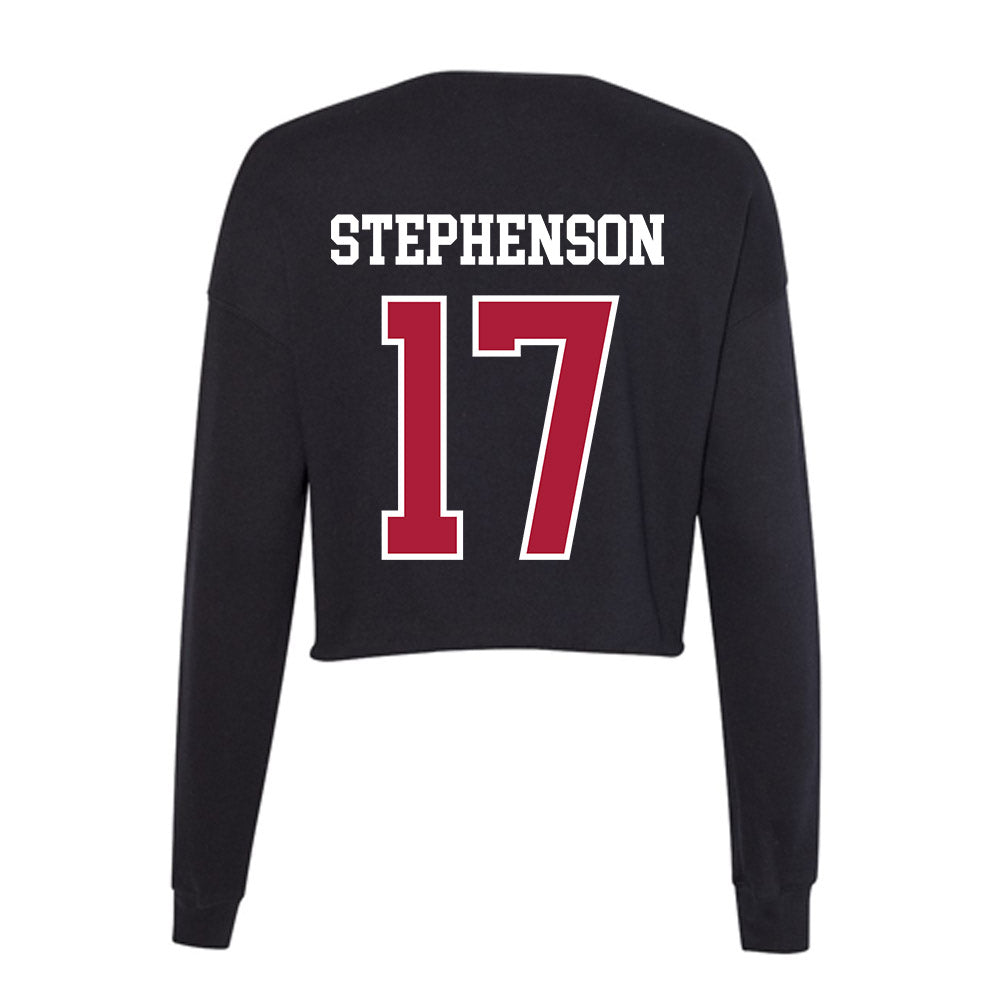 LMU - NCAA Women's Volleyball : Sophie Stephenson - Women's Cropped Crew Fleece-1