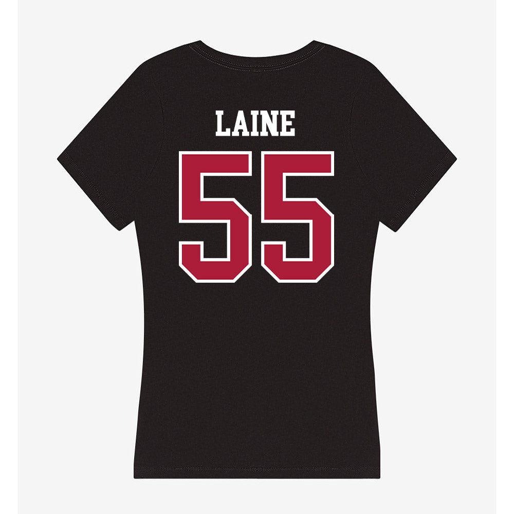 LMU - NCAA Baseball : Avery Laine - Women's V-Neck T-Shirt-1