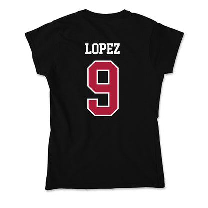 LMU - NCAA Men's Soccer : Diego Lopez - Soft Style Women’s T-Shirt-1