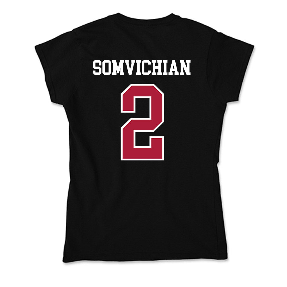 LMU - NCAA Women's Basketball : Mari Somvichian - Soft Style Women’s T-Shirt-1