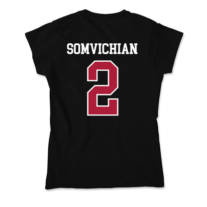 LMU - NCAA Women's Basketball : Mari Somvichian - Soft Style Women’s T-Shirt-1