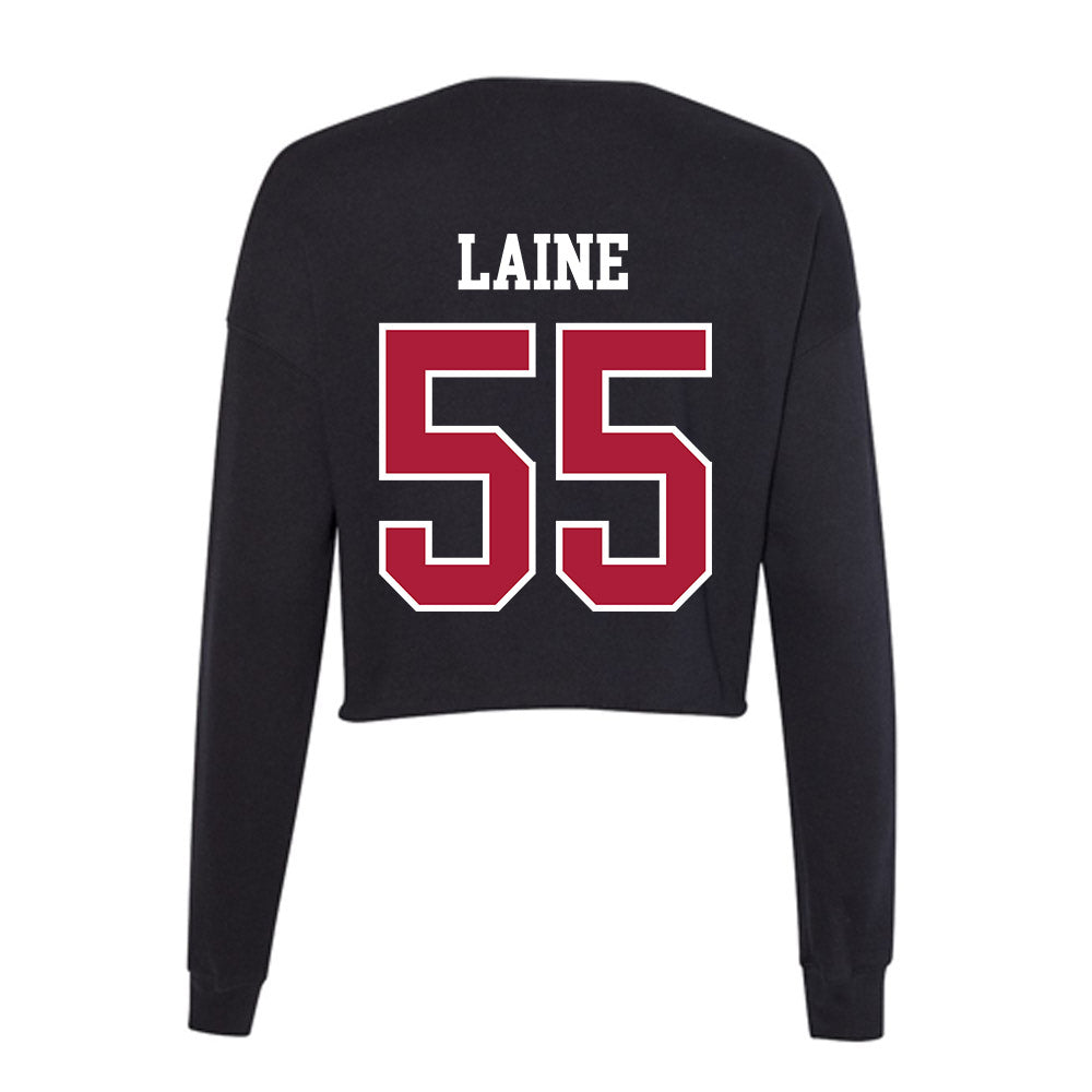 LMU - NCAA Baseball : Avery Laine - Women's Cropped Crew Fleece-1