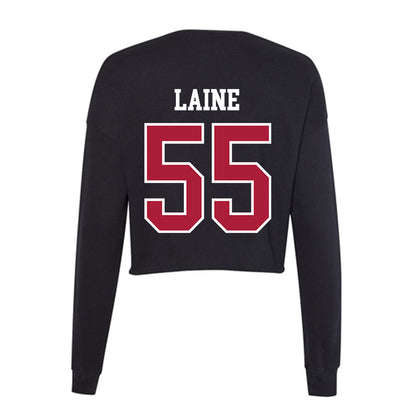 LMU - NCAA Baseball : Avery Laine - Women's Cropped Crew Fleece-1