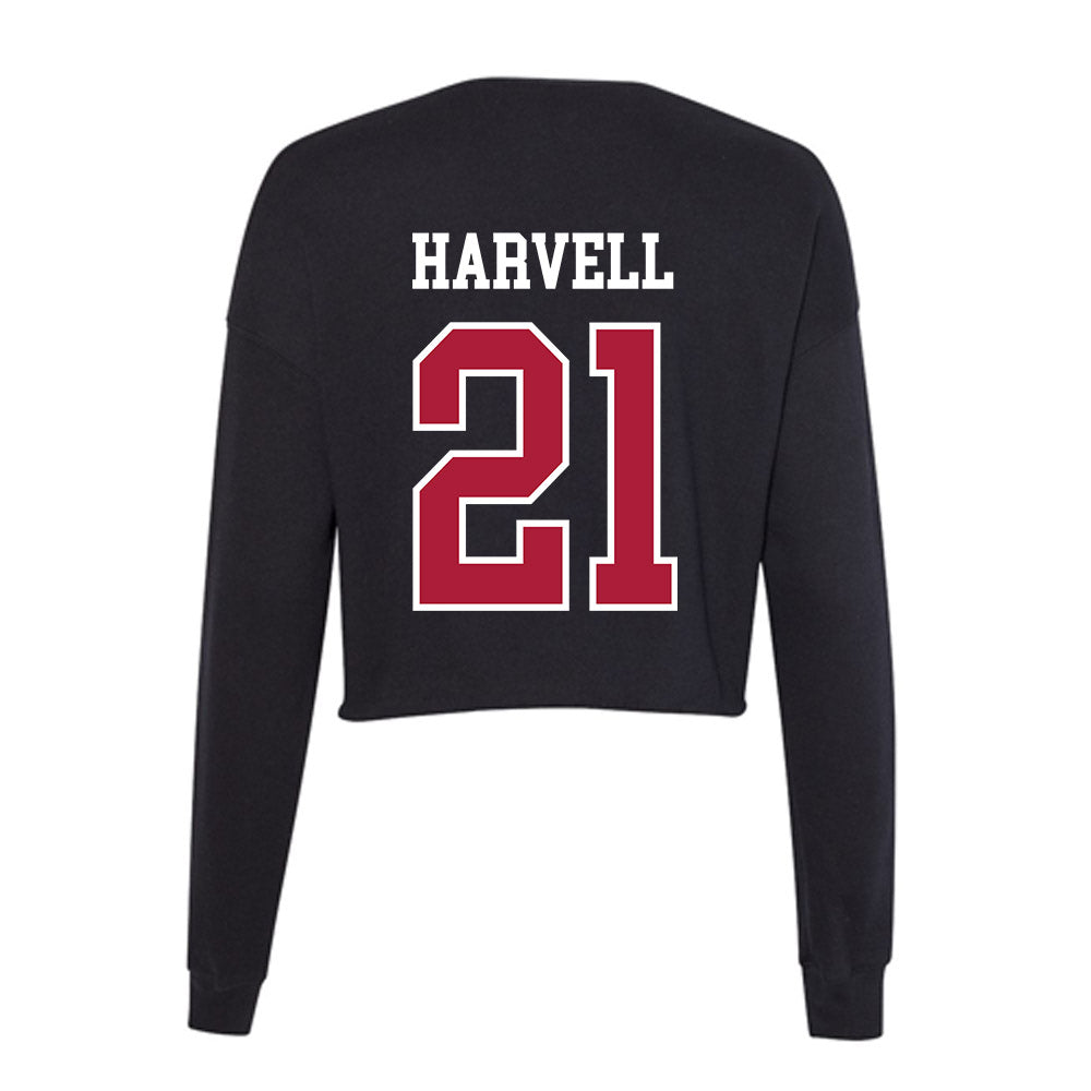 LMU - NCAA Softball : Sakora Harvell - Women's Cropped Crew Fleece-1