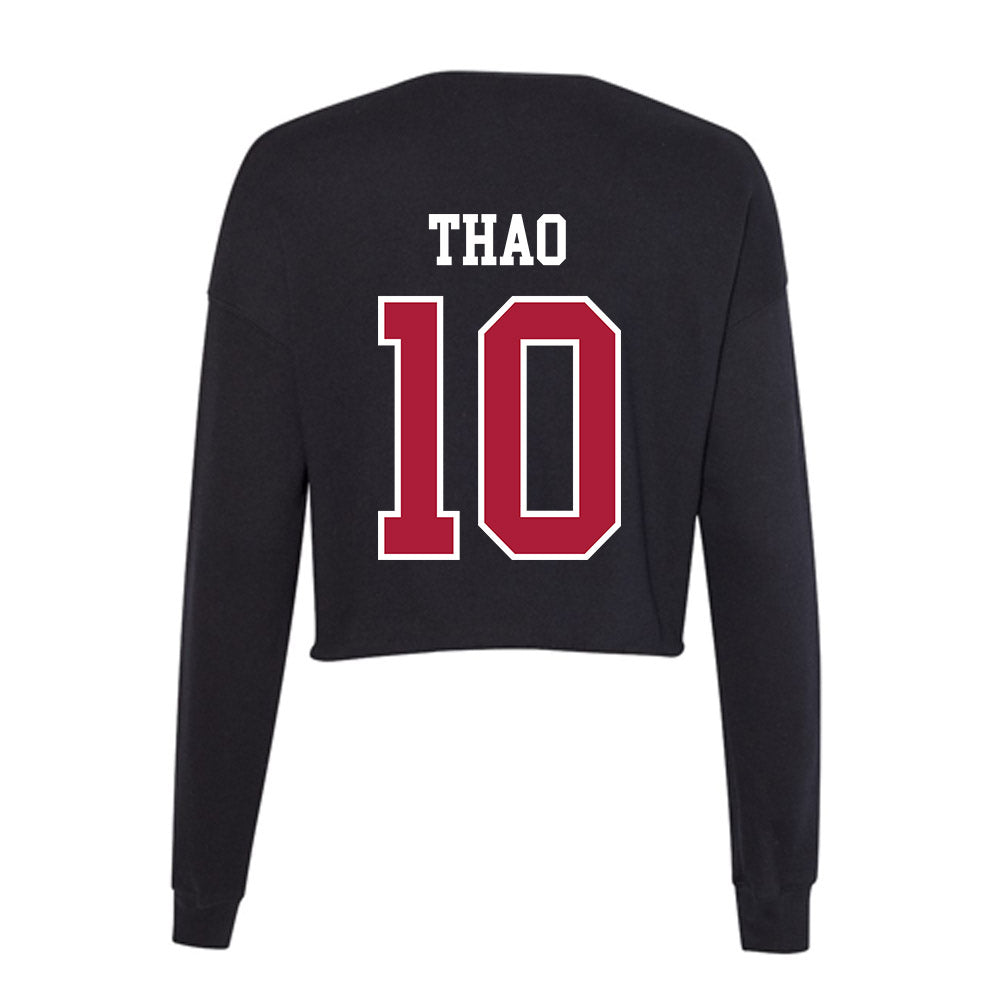 LMU - NCAA Women's Soccer : Grace Thao - Women's Cropped Crew Fleece-1