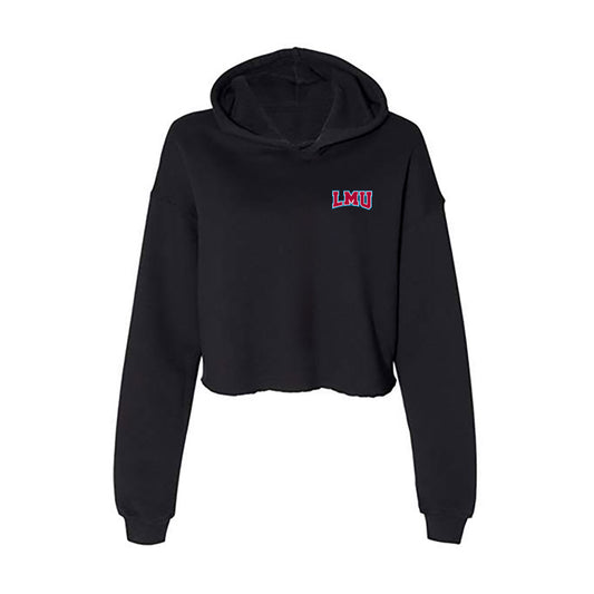 LMU - NCAA Softball : Angela Carrera - Women's Crop Fleece Hoodie-0