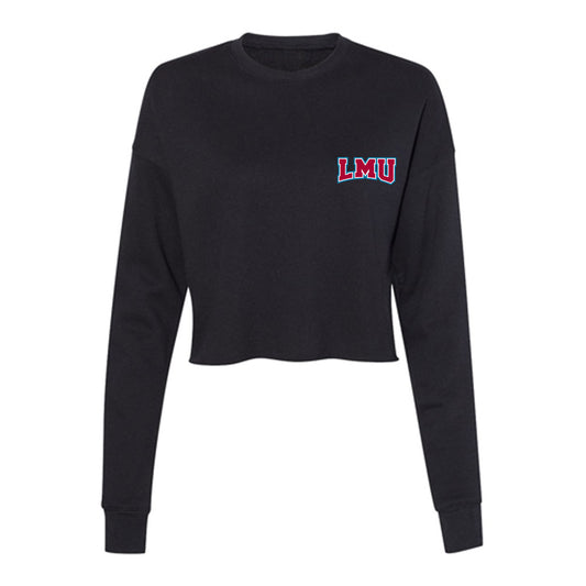 LMU - NCAA Men's Tennis : Darius Tamaddon - Women's Cropped Crew Fleece-0