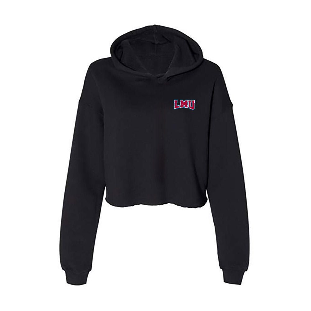 LMU - NCAA Baseball : Zach Bender - Women's Crop Fleece Hoodie-0