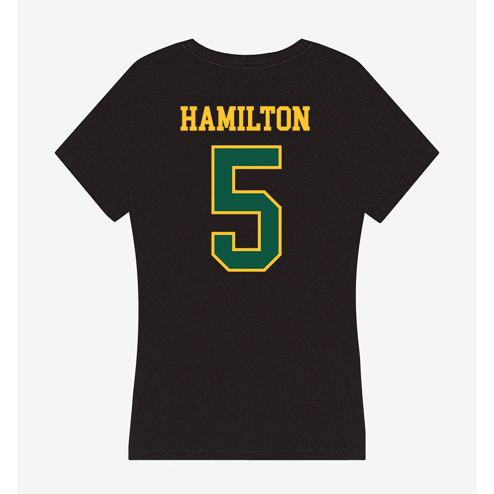 NDSU - NCAA Baseball : Davis Hamilton - Women's V-Neck T-Shirt-1