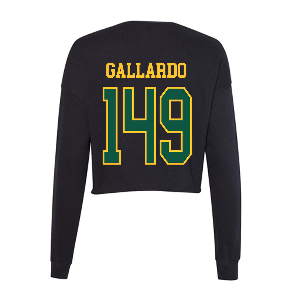 NDSU - NCAA Wrestling : Gabriel Gallardo - Women's Cropped Crew Fleece-1