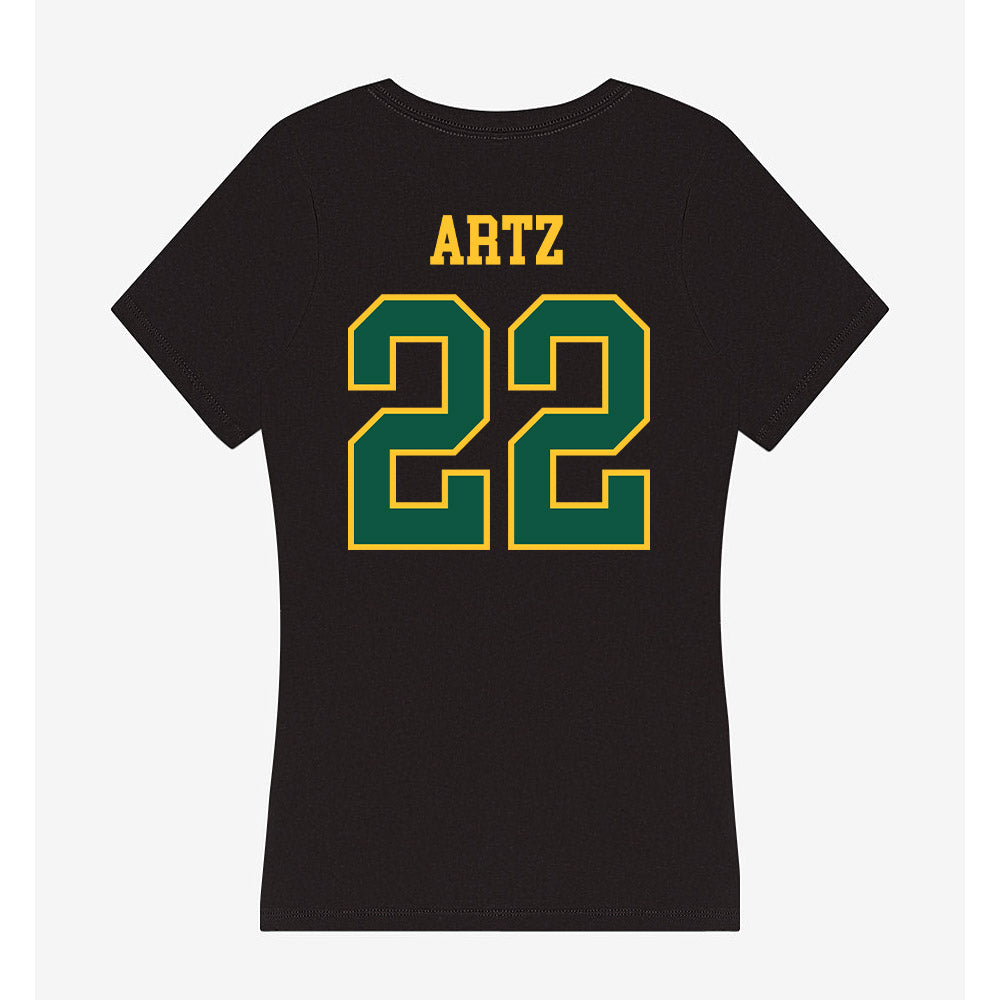 NDSU - NCAA Football : Hudson Artz - Women's V-Neck T-Shirt-1