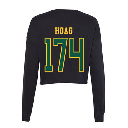 NDSU - NCAA Wrestling : Luke Hoag - Women's Cropped Crew Fleece-1