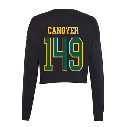 NDSU - NCAA Wrestling : Brayden Canoyer - Women's Cropped Crew Fleece-1